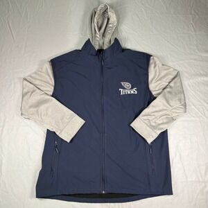Tennessee Titans Mens 3XL Dunbrooke Softshell Hooded Jacket Navy Gray NFL